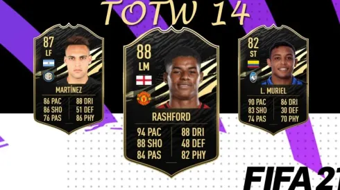 Este es el TOTW 14 del Ultimate Team del FIFA 21 ¡Rashford SIF!
