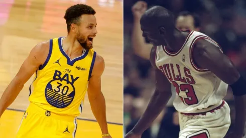 Stephen Curry y Michael Jordan