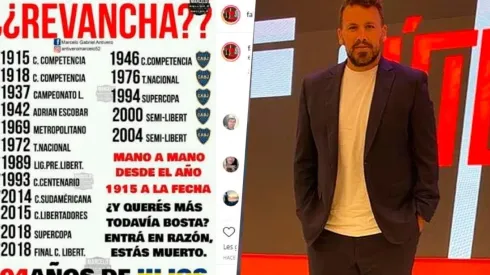 Los posteos picantes contra Boca que Fabbiani publicó y después borró