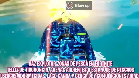 Desafíos Semanales: Cómo hacer explotar zonas de pesca en Fortnite