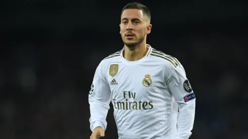Eden Hazard durante un partido de Real Madrid.