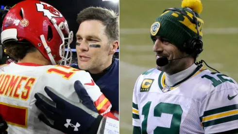 Patrick Mahomes, Tom Brady y Aaron Rodgers