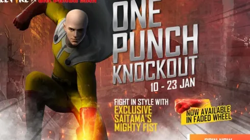 Comienza la colaboración de Free Fire x One Punch Man