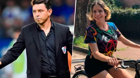 Apenas terminó el partido de River, Ángela Lerena subió una foto con Gallardo