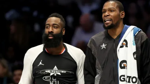 James Harden y Kevin Durant (Foto: Getty)