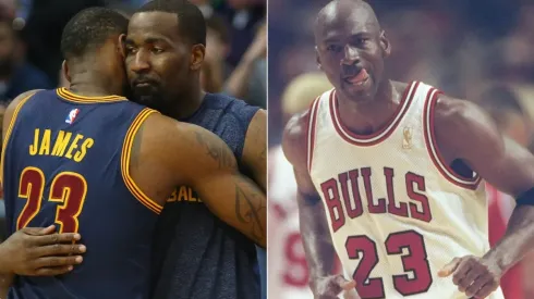 LeBron James, Kendrick Perkins y Michael Jordan