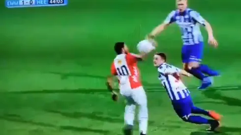 Sergio Peña usa la 10 en el Emmen de Paises Bajos.