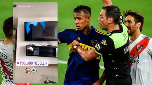 Foto: el detalle bien de River en la historia que Sebastián Villa subió y borró de Instagram