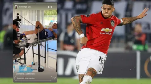 Foto: así quedó el tatuaje de Maradona que Marcos Rojo se hizo