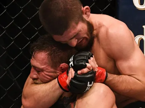 Khabib se encargó de noquear a McGregor incluso después que lo noqueara Poirier