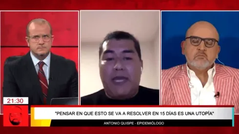 Thorndike hizo su debut en Willax con Beto Ortíz este martes.