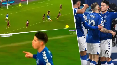 Palo y adentro: golazo antológico de James Rodríguez y con la derecha