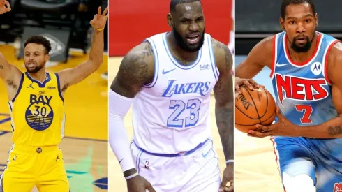 Stephen Curry, LeBron James y Kevin Durant
