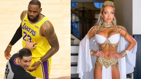 LeBron James y Juliana Carlos (Foto: Getty Images y @julianaacarlos)