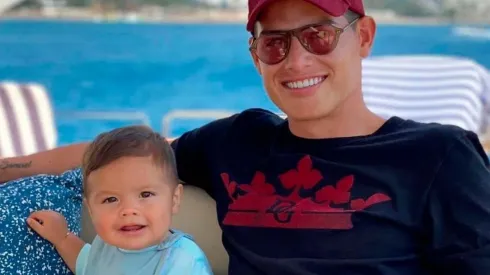James Rodríguez junto a su hijo, Samuel Rodríguez.