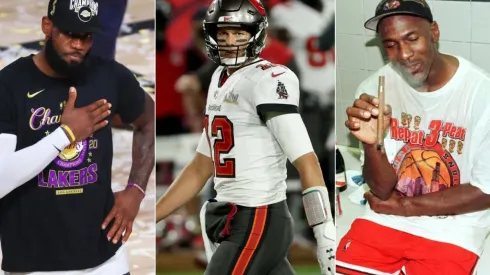 LeBron James, Tom Brady y Michael Jordan