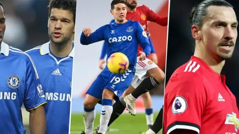 Michael Ballack, James Rodríguez y Zlatan Ibrahimovic.