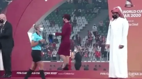 Insólito: el gesto del jeque del PSG con una jueza en el Mundial de Clubes