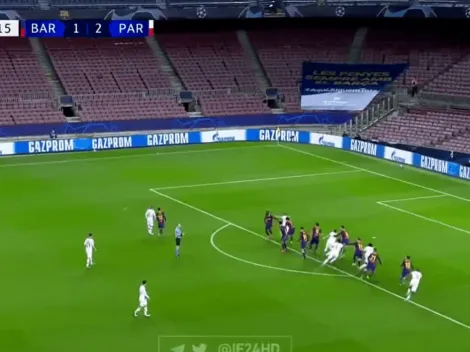 El tiro libre de Paredes, por favor: Kean metió el 3-1 para PSG ante Barcelona