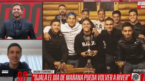 Nacho Fernández sobre el WhatsApp de River: "¡Aparece de todo en ese grupo!"