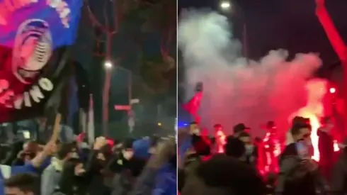 Locura total: así están las calles de Bérgamo esperando al equipo de Muriel y Zapata