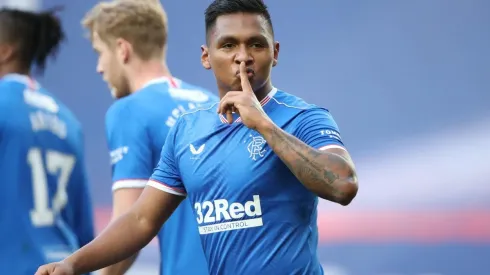 Alfredo Morelos, delantero y figura del Rangers de Escocia.