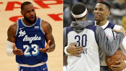 LeBron James, Stephen Curry y Russell Westbrook