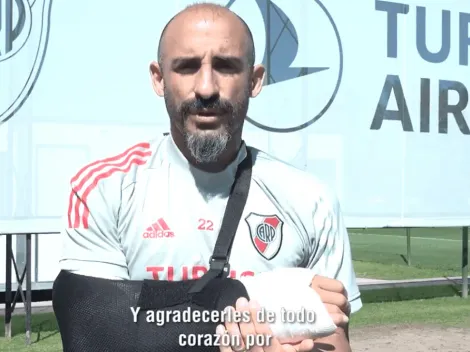 Video: Pinola les mandó un mensaje y los hinchas de River se volvieron locos