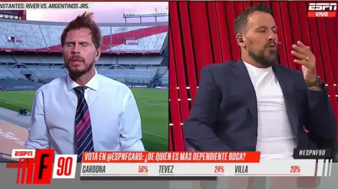 Cristian Fabbiani, ácido, fiel a su estilo.