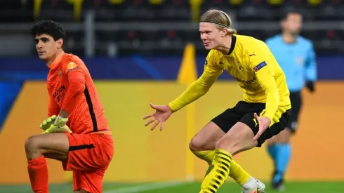 La explicación de Haaland al cruce con Bono después de Dortmund-Sevilla