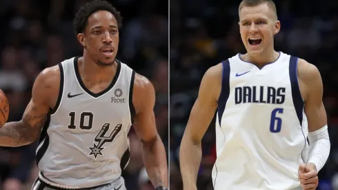 DeMar DeRozan y Kristaps Porzingis