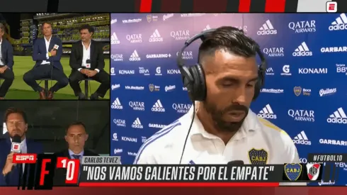 Carlos Tevez luego del Superclásico.