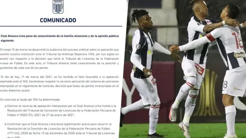 Comunicado oficial: Alianza Lima confirmó que se queda en la Liga 1