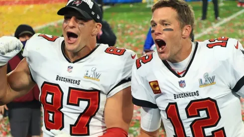 Tom Brady y Rob Gronkowski