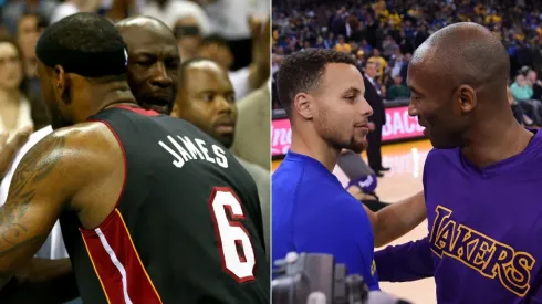 Michael Jordan, LeBron James, Stephen Curry y Kobe Bryant
