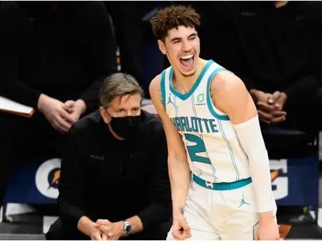 LaMelo Ball humilló a LeBron James con un tiro a una pierna