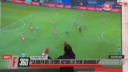 Gustavo López analizando Racing vs. Argentinos.