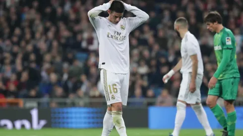 James Rodríguez en su última etapa como jugador del Real Madrid.