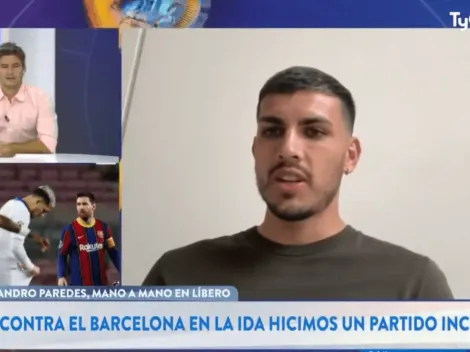 Paredes contó qué pasó con Messi tras su cruce en Champions League