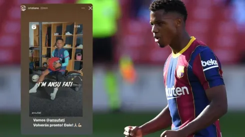 Respect: el mensaje de apoyo que le escribió Cristiano Ronaldo a Ansu Fati