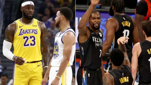 LeBron James, Stephen Curry, Kevin Durant, James Harden y Kyrie Irving