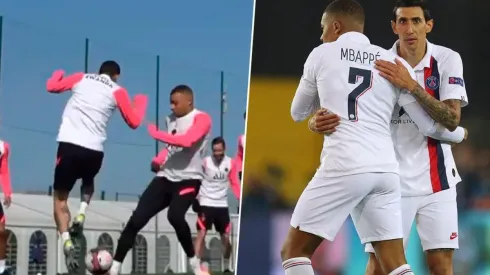 Video: Di María humilló a Mbappé con un caño espectacular