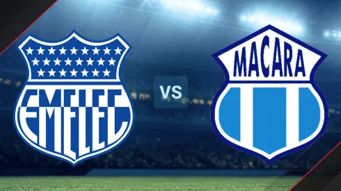 Emelec vs. Macará por la Copa Sudamericana.