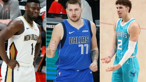 Zion Williamson, Luka Doncic y LaMelo Ball