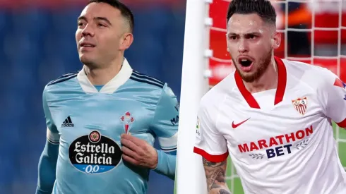 Iago Aspas y Lucas Ocampos, LaLiga. (Fotos: Getty Images)
