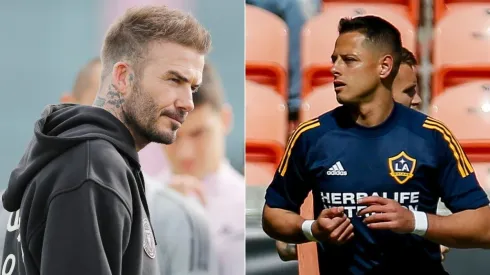 David Beckham y Chicharito Hernández