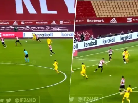 ¡Golazo de Messi! ¡Arrancó de mitad de cancha y marcó el 3-0 del Barcelona!