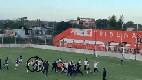 El momento de la patada infernal.