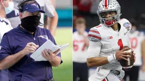 Bill Belichick y Justin Fields