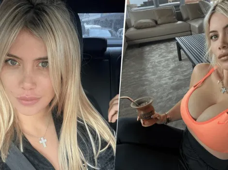 Instagram: Wanda Nara metió top y calza para mostrarnos cómo entrena desde casa